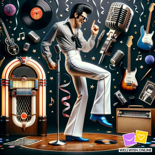 Greeting Card Celebrate Elvis: Embrace Joy and Nostalgia Today