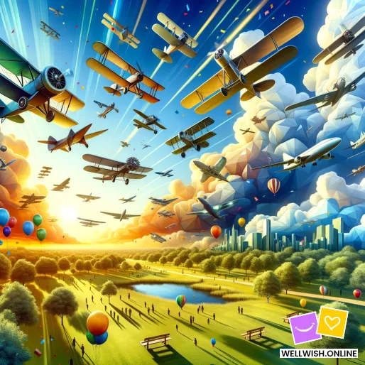 Greeting Card Celebrate National Aviation Day: Soar with Endless Possibilities