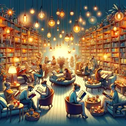 Greeting Card Celebrating the Love of Books: Discoveries and Journeys Through Pages