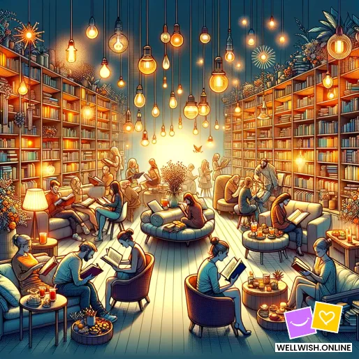 Greeting Card Celebrating a Love for Books: Discoveries and Journeys Through Pages