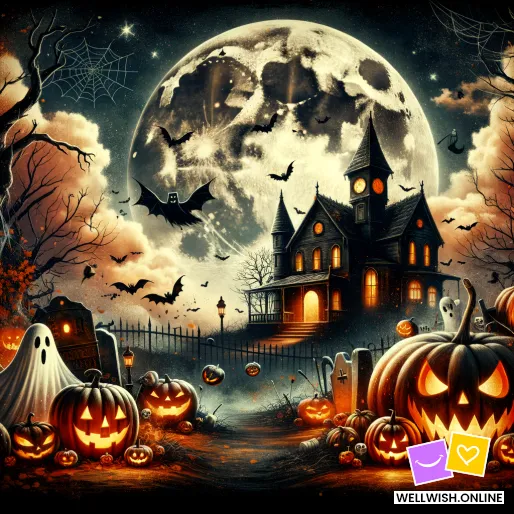 Greeting Card Hechizante Deseos de Halloween: Magia, Misterio y Unión