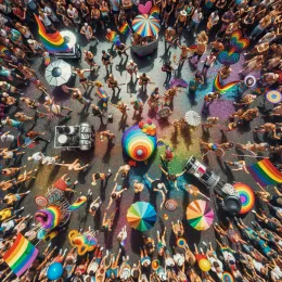 Greeting Card Celebrate Pride: Embrace Love, Courage, and Authenticity