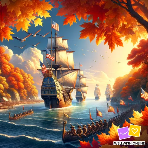 Greeting Card “Embrace Adventure and Discovery This Columbus Day”