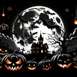 Greeting Card Enchanted Halloween: Joy, Magic, and Warmth of October