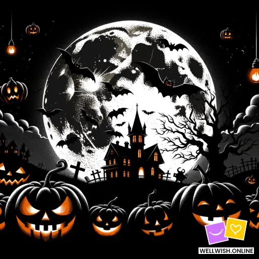 Greeting Card Enchanted Halloween: Joy, Magic, and Warmth of October
