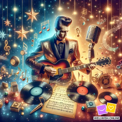 Celebrar el Día de Elvis Presley con Recuerdos Alegres y Amor. Tarjeta postal Celebrar el Día de Elvis Presley con Recuerdos Alegres y Amor.