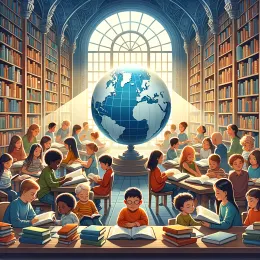 Greeting Card Embrace Growth and Curiosity on Knowledge Day