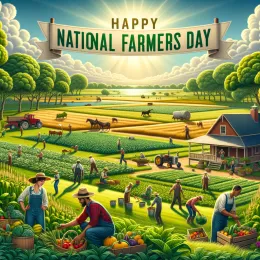 Greeting Card Celebrate National Farmers Day: Honoring Strength & Dedication