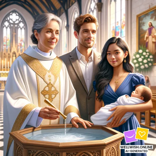 Christening Blessings: Embrace Joy, Hope, and New Beginnings Greeting Card Christening Blessings: Embrace Joy, Hope, and New Beginnings