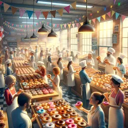 Greeting Card Celebrate Life’s Sweet Joys: A Day as Bright as a Donut