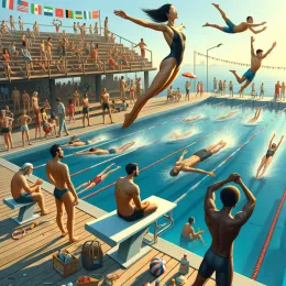 Greeting Card Celebrate Swimmer’s Day: Joy, Serenity, and Freedom in Water