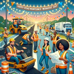 Greeting Card Celebrating Road Builders: Crafting Safe Journeys and Dreams