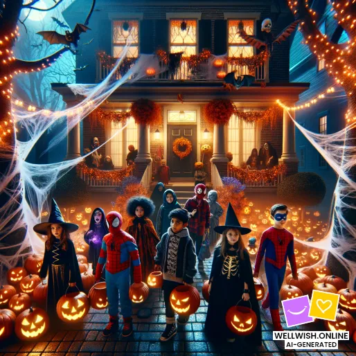 Enchanting Halloween Night: Magic, Mystery, and Cozy Vibes Greeting Card Enchanting Halloween Night: Magic, Mystery, and Cozy Vibes