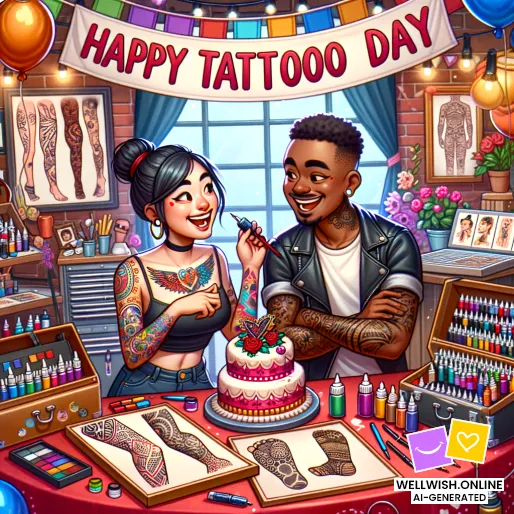 Celebrate Tattoo Artist Day: Honoring Creativity and Artistry Greeting Card Celebrate Tattoo Artist Day: Honoring Creativity and Artistry