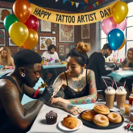 Greeting Card Celebra a los Artistas del Tatuaje: Maestros de la Tinta y la Imaginación