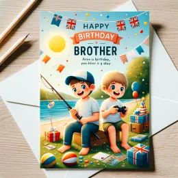 Greeting Card Celebrate Your Brother’s Birthday with Joy and Adventure!
