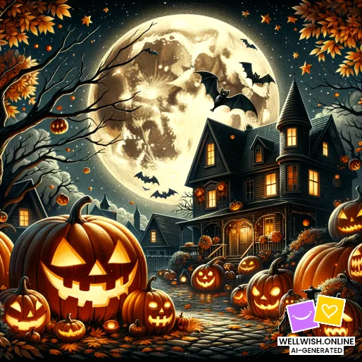 Enchanting Halloween: Delight, Magic, and Autumn Whimsy Greeting Card Enchanting Halloween: Delight, Magic, and Autumn Whimsy