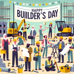 Greeting Card Celebrate Builder’s Day: Honoring Passion and Craftsmanship