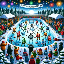 Greeting Card Celebrate Hockey Passion: Dedication, Joy, and Camaraderie