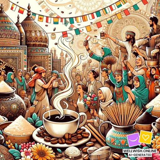 Experience Serenity with Coffee Aromas and Incense Scents Greeting Card Experience Serenity with Coffee Aromas and Incense Scents