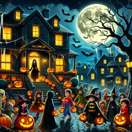 Greeting Card Enchanted Halloween: Embrace Magic, Laughter, and Delight