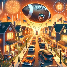 Greeting Card Super Bowl Sunday: Feel the Excitement and Joy Today