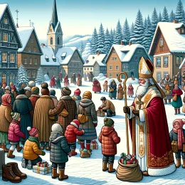 Celebra el Día de San Nicolás con Alegría y Recuerdos Queridos Greeting Card Celebra el Día de San Nicolás con Alegría y Recuerdos Queridos