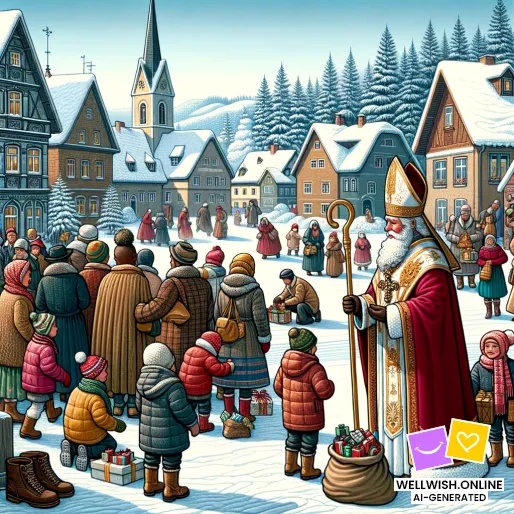Celebra el Día de San Nicolás con Alegría y Recuerdos Queridos Tarjeta postal Celebra el Día de San Nicolás con Alegría y Recuerdos Queridos