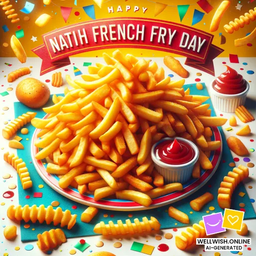 Savor the Joy: Celebrate Life with Perfectly Crisp Fries Greeting Card Savor the Joy: Celebrate Life with Perfectly Crisp Fries