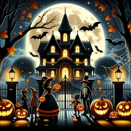 Greeting Card Magical Halloween Night: Embrace Joy and Enchantment