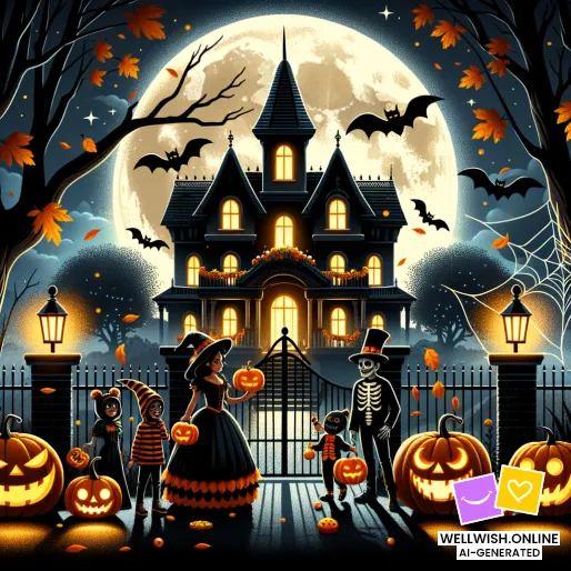 Magical Halloween Night: Embrace Joy and Enchantment Greeting Card Magical Halloween Night: Embrace Joy and Enchantment