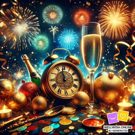 New Year Wishes: Embrace Your Dreams and Find Joy Greeting Card New Year Wishes: Embrace Your Dreams and Find Joy