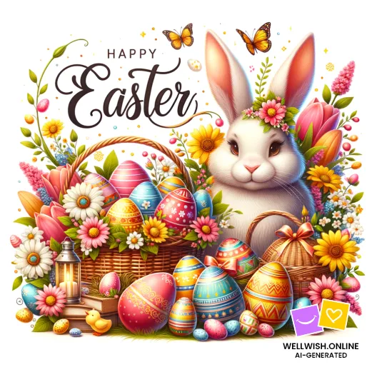 Greeting Card Easter: Joy and Serenity on a Spring Day