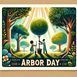 Greeting Card Celebrate Arbor Day: Embrace Nature’s Towering Giants