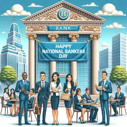 Greeting Card Celebrate National Bankers Day: Honoring Dedication & Integrity