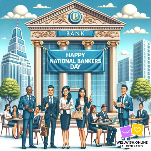 Celebrate National Bankers Day: Honoring Dedication & Integrity Greeting Card Celebrate National Bankers Day: Honoring Dedication & Integrity