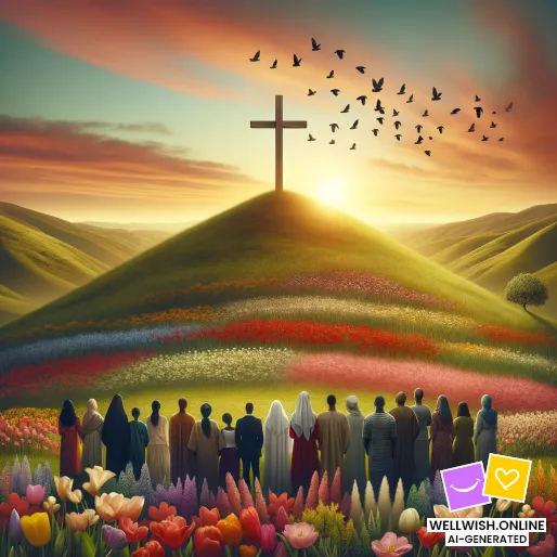 Good Friday Reflection: Embrace Peace and Renewal Greeting Card Good Friday Reflection: Embrace Peace and Renewal
