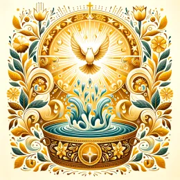 Greeting Card The Joyful Celebration of Baptism: Inspiration, Purity, and Harmony