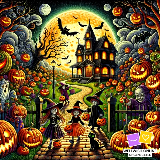 Enchanting Halloween Wishes: Embrace Autumn’s Magic Greeting Card Enchanting Halloween Wishes: Embrace Autumn’s Magic