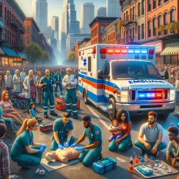 Greeting Card Honoring EMS Heroes: Courage, Compassion, and Resilience