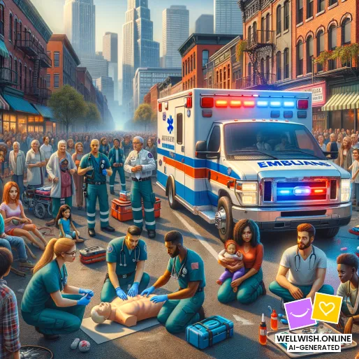 Greeting Card Honoring EMS Heroes: Courage, Compassion, and Resilience