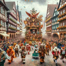 Experimenta la Magia del Carnaval: Alegría, Amistad y Festividad Greeting Card Experimenta la Magia del Carnaval: Alegría, Amistad y Festividad