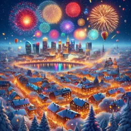 Greeting Card New Year’s Reflections: Embrace Hope, Joy, and Adventure