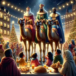 Greeting Card Celebrate Three Kings Day with Blessings and Joyful Memories