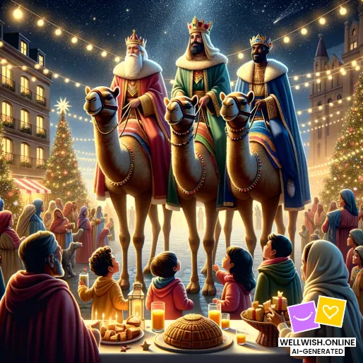 Celebrate Three Kings Day with Blessings and Joyful Memories Greeting Card Celebrate Three Kings Day with Blessings and Joyful Memories
