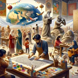 Greeting Card Celebrate World Art Day: Embrace Creativity and Inspiration