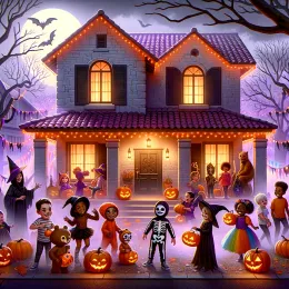 Greeting Card Enchanting Halloween Wishes: Embrace Magic and Adventure
