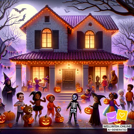 Enchanting Halloween Wishes: Embrace Magic and Adventure Greeting Card Enchanting Halloween Wishes: Embrace Magic and Adventure