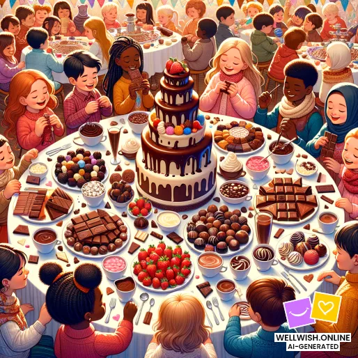 Celebrate National Chocolate Day with Sweet Joy and Friendship Greeting Card Celebrate National Chocolate Day with Sweet Joy and Friendship