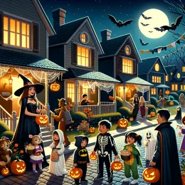 Greeting Card Magical Halloween Night: Embrace Autumn’s Enchantment